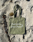 Plant Justice Grow Peace Zippered Tote Bag