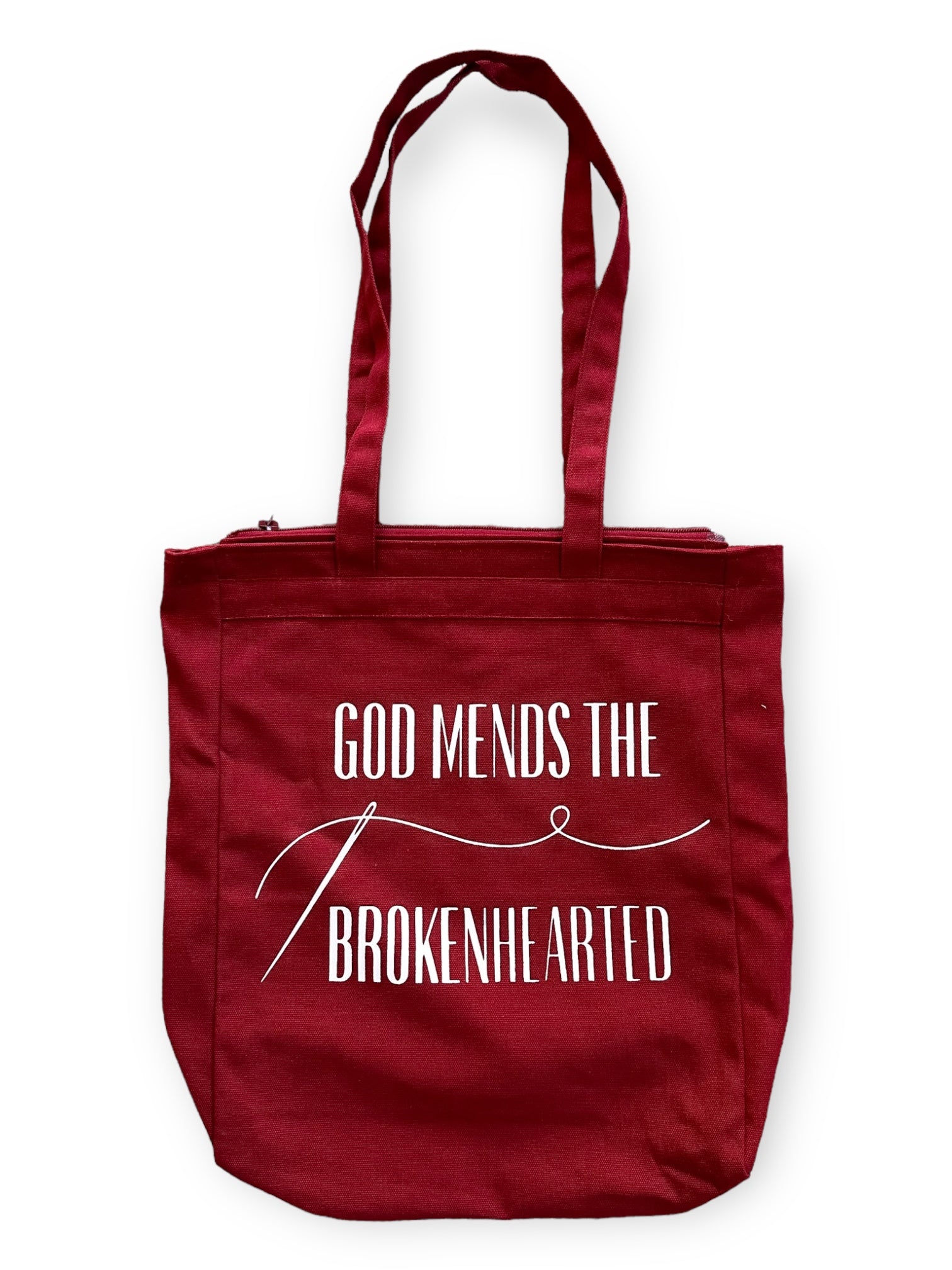 God Mends Zippered Tote Bag – Arrayed