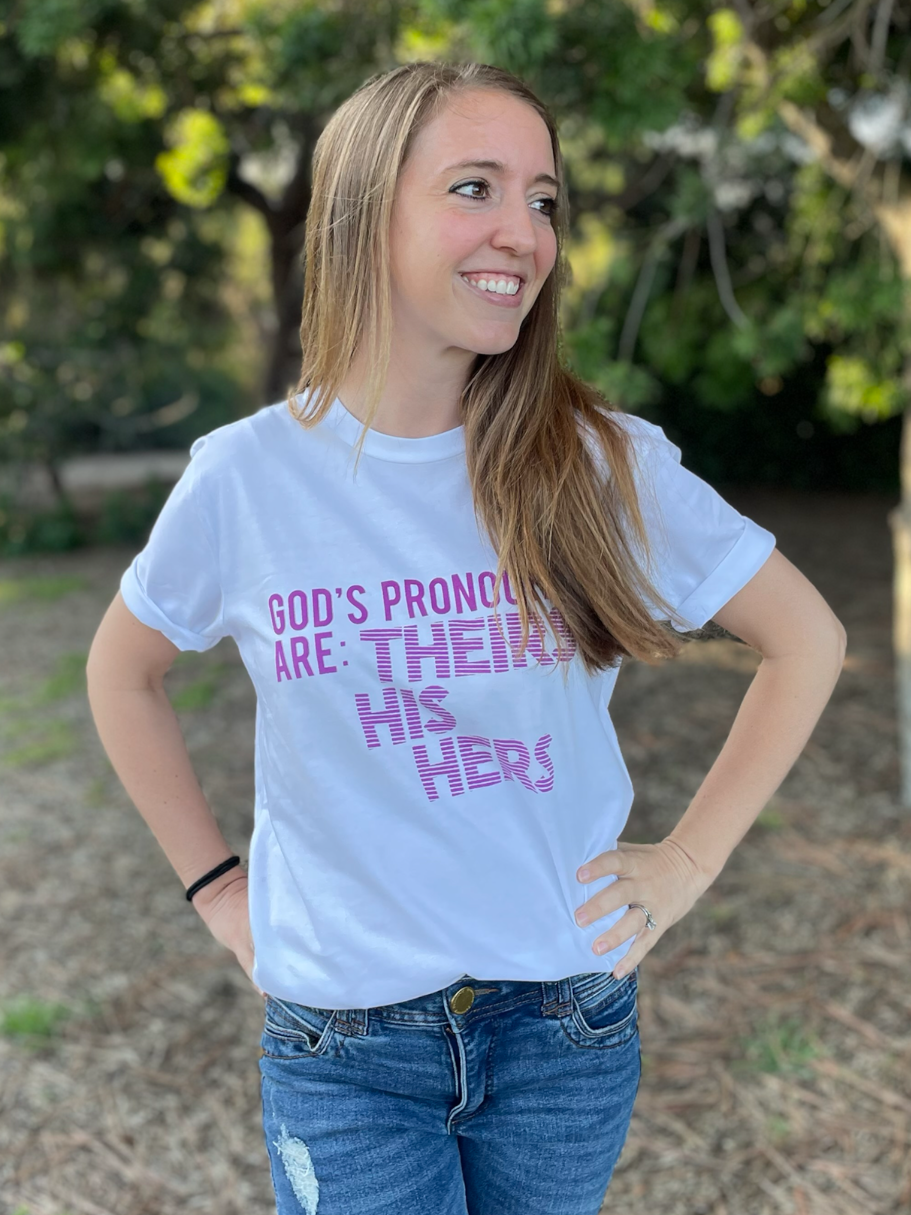 God&#39;s Pronouns Unisex Tee