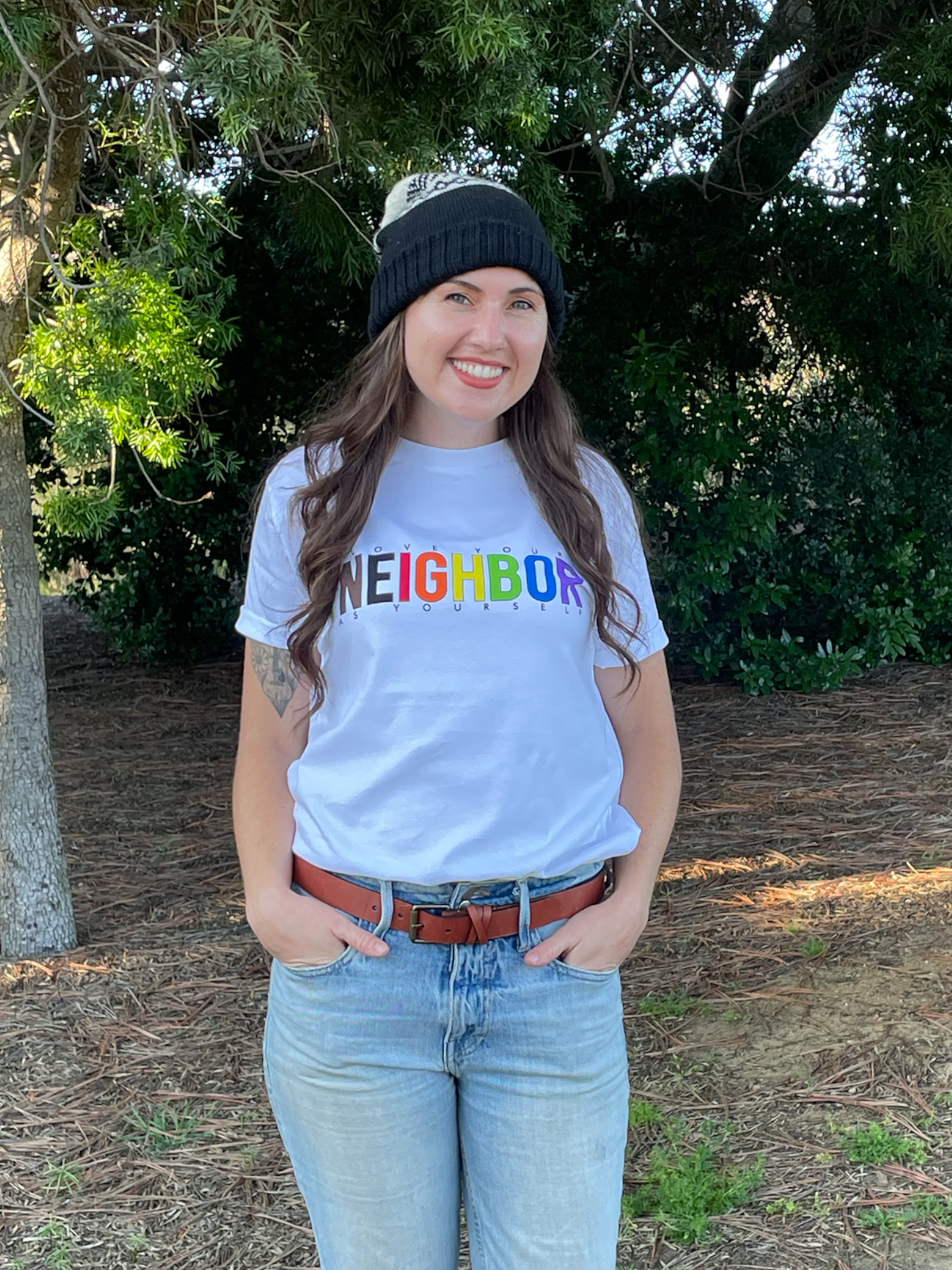 Love Your Neighbor (Rainbow) Unisex Tee